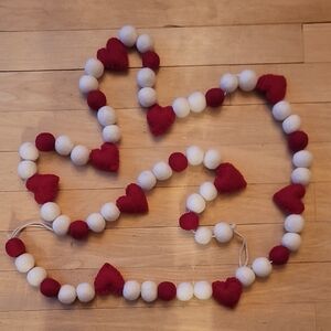 6ft Felt Valentines Garland